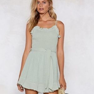 Nasty Gal Cape May ruffle dress *NEW WITH TAGS**